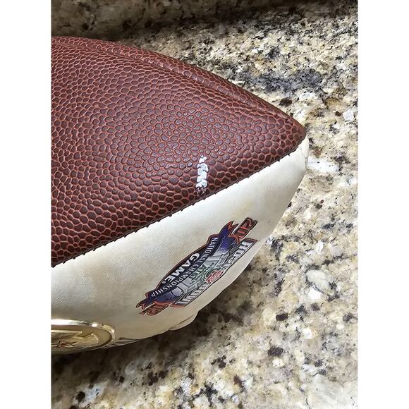 2001 UNIVERSITY MIAMI HURRICANES NATIONAL CHAMPS FULL SIZE FOOTBALL BRAND - Picture 5 of 5